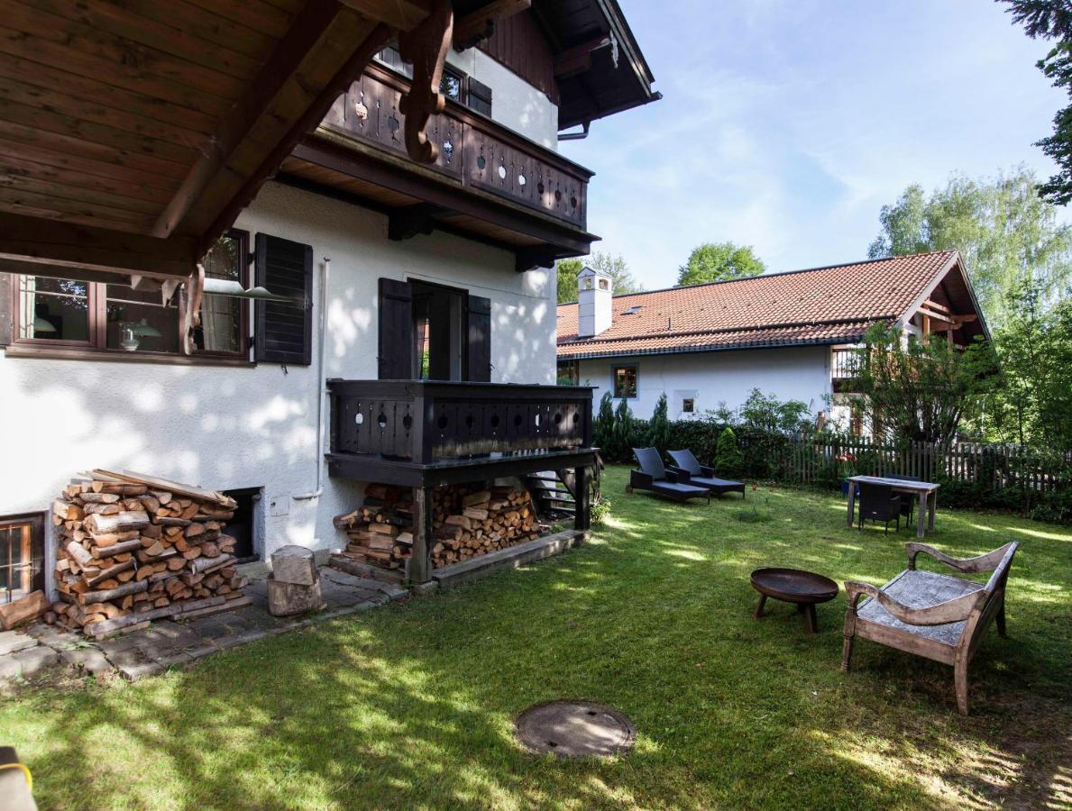 Moderne traditionelle FeWo mit Bergblick in Tegernsee Eksteriør billede